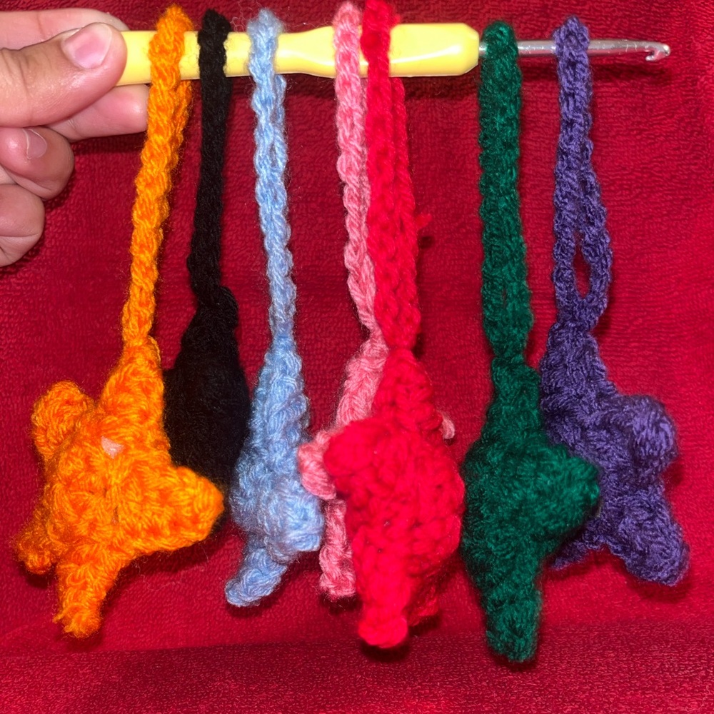 Handbag crocheted stars